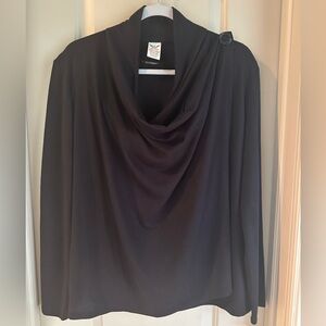 Women’s Faded Glory ‘Crossover’ Lightweight Sweater; Black; Size M (8/10)